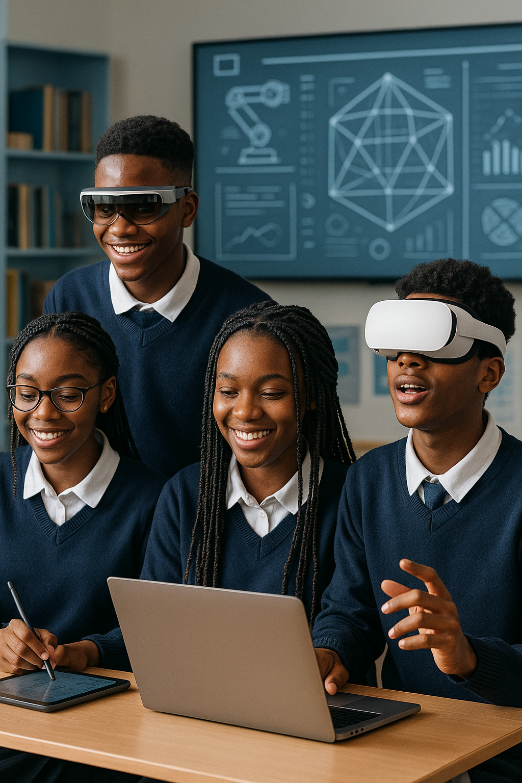 20250506 1527 tech savvy high schoolers simple compose 01jtjwbtdjedg8rp6spg6eaj0r