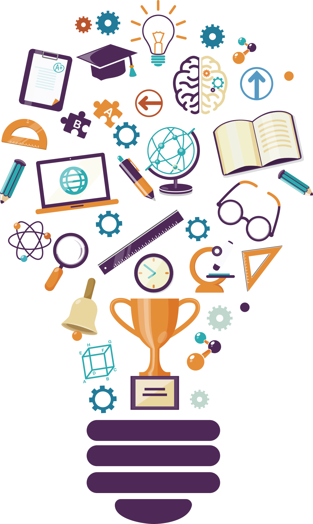 incandescent light bulb education icon life vector school supplies 3708953d54045168bf911d1c70333105